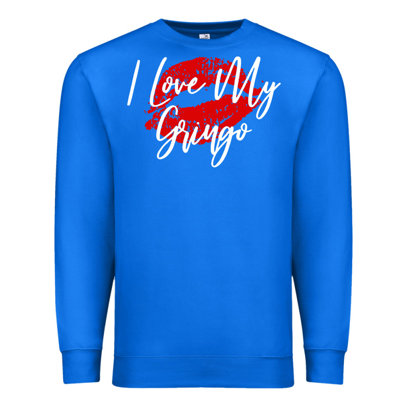 Kiss Lips I Love My Gringo Wife Girlfriend Premium Premium Sweatshirt by artisFamous | Teevron