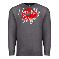 Charcoal Heather kiss lips i love my gringo wife girlfriend premium Premium Sweatshirt - artisFamous