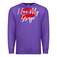 Purple kiss lips i love my gringo wife girlfriend premium Premium Sweatshirt - artisFamous