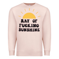 Pale Pink ray of sunshine Premium Sweatshirt - artisFamous