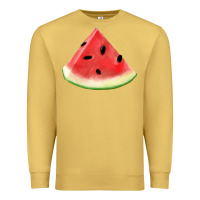 Antique Gold Watermelon Slice Png Premium Sweatshirt - artisFamous