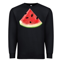 Black Watermelon Slice Png Premium Sweatshirt - artisFamous