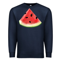 Navy Watermelon Slice Png Premium Sweatshirt - artisFamous