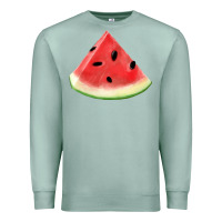 Seafoam Watermelon Slice Png Premium Sweatshirt - artisFamous