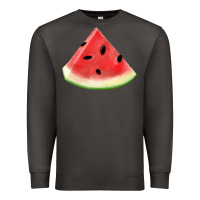 Smoke Watermelon Slice Png Premium Sweatshirt - artisFamous