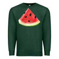 Sports Green Watermelon Slice Png Premium Sweatshirt - artisFamous