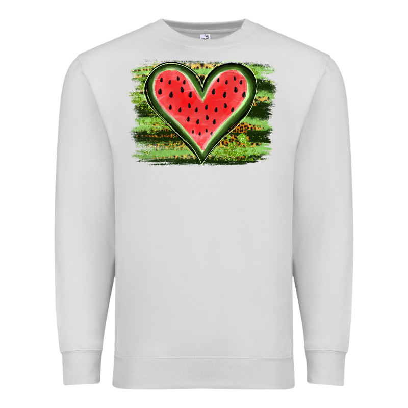Watermelon Heart Premium Sweatshirt by artisFamous | Teevron