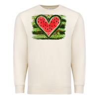 Sandshell Watermelon Heart Premium Sweatshirt - artisFamous