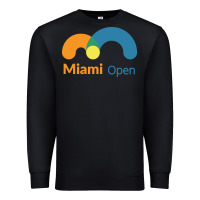Black miami open Premium Sweatshirt - artisFamous