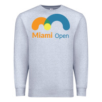 Heather Grey miami open Premium Sweatshirt - artisFamous