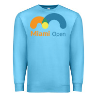 Ocean Blue miami open Premium Sweatshirt - artisFamous