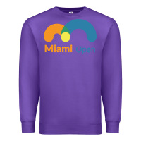 Purple miami open Premium Sweatshirt - artisFamous