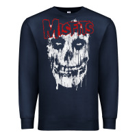 Navy mis .fits splat .ter t shirt Premium Sweatshirt - artisFamous