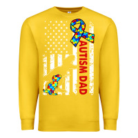 Lemon mens distressed dinosaur autism dad usa flag Premium Sweatshirt - artisFamous