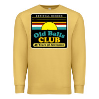 Antique Gold mens old balls club 40 years awesome Premium Sweatshirt - artisFamous