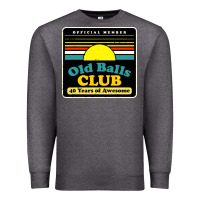 Charcoal Heather mens old balls club 40 years awesome Premium Sweatshirt - artisFamous