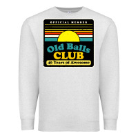 Oatmeal Heather mens old balls club 40 years awesome Premium Sweatshirt - artisFamous