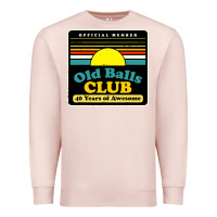 Pale Pink mens old balls club 40 years awesome Premium Sweatshirt - artisFamous
