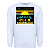 White mens old balls club 40 years awesome Premium Sweatshirt - artisFamous