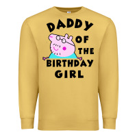 Antique Gold mens peppa pig daddy of the birthday Premium Sweatshirt - artisFamous