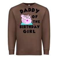 Chestnut mens peppa pig daddy of the birthday Premium Sweatshirt - artisFamous