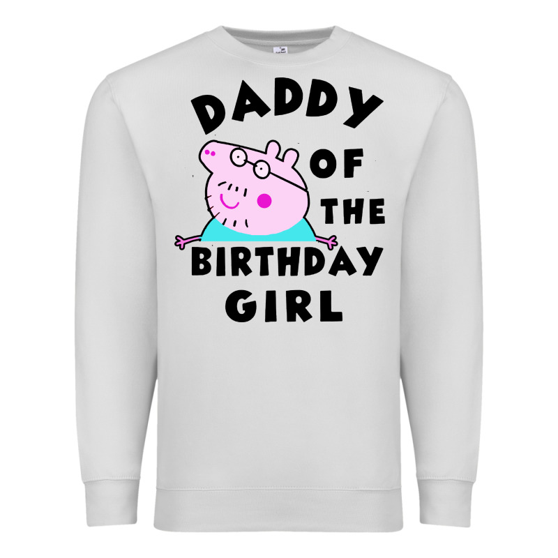Mens Peppa Pig Daddy Of The Birthday Premium Sweatshirt by artisFamous | Teevron