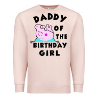 Pale Pink mens peppa pig daddy of the birthday Premium Sweatshirt - artisFamous