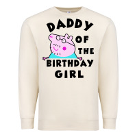 Sandshell mens peppa pig daddy of the birthday Premium Sweatshirt - artisFamous