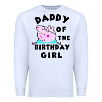 White mens peppa pig daddy of the birthday Premium Sweatshirt - artisFamous