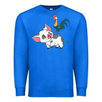 True Royal hei hei rooster and pig funny cartoon Premium Sweatshirt - artisFamous