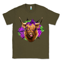 Army Green halloween highland cow Classic Tee - Jasminsmagicworld