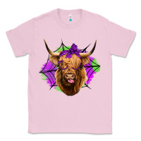 Bubblegum Pink halloween highland cow Classic Tee - Jasminsmagicworld