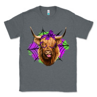 Charcoal Heather halloween highland cow Classic Tee - Jasminsmagicworld