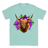 Seafoam halloween highland cow Classic Tee - Jasminsmagicworld