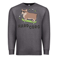 Charcoal Heather hard corg Premium Sweatshirt - artisFamous