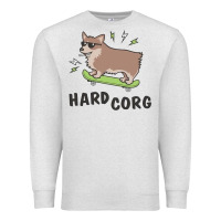 Oatmeal Heather hard corg Premium Sweatshirt - artisFamous