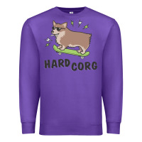 Purple hard corg Premium Sweatshirt - artisFamous