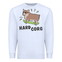 White hard corg Premium Sweatshirt - artisFamous
