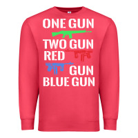 Cardinal one gun two gun red gun blue gun Premium Sweatshirt - artisFamous