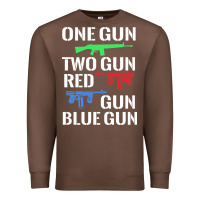 Chestnut one gun two gun red gun blue gun Premium Sweatshirt - artisFamous