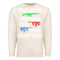 Sandshell one gun two gun red gun blue gun Premium Sweatshirt - artisFamous