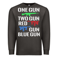 Smoke one gun two gun red gun blue gun Premium Sweatshirt - artisFamous