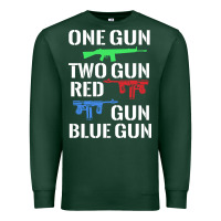 Sports Green one gun two gun red gun blue gun Premium Sweatshirt - artisFamous