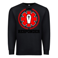 Black morgue embalmer funeral director mortician Premium Sweatshirt - artisFamous