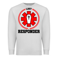 Dove Grey morgue embalmer funeral director mortician Premium Sweatshirt - artisFamous