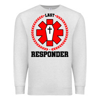 Oatmeal Heather morgue embalmer funeral director mortician Premium Sweatshirt - artisFamous