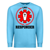 Ocean Blue morgue embalmer funeral director mortician Premium Sweatshirt - artisFamous