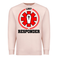 Pale Pink morgue embalmer funeral director mortician Premium Sweatshirt - artisFamous