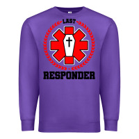 Purple morgue embalmer funeral director mortician Premium Sweatshirt - artisFamous