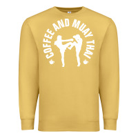 Antique Gold caffè e muay thai divertente Premium Sweatshirt - artisFamous